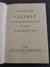 kniha Celibát III. , Julius Albert Praha 1933