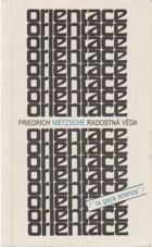 kniha Radostná věda "la gaya scienza", Československý spisovatel 1992