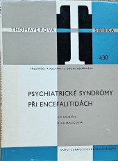 kniha Psychiatrické syndromy při encefalitidách, SZdN 1964