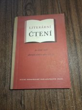 kniha Literarni čtení  Pro druhy ročník odborných učilišť a učňovských škol , Státní pedagogické nakladatelství  1961