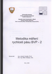 kniha Metodika měření rychlosti pásu BVP-2, Univerzita obrany 2008