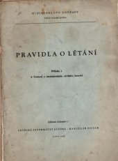 kniha Pravidla o létání Příloha 2 k Úmluvě o mezinárodním civilním letectví, s.n. 1949