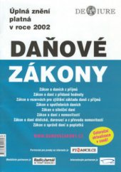 kniha Daňové zákony úplná znění platná v roce 2002, Newsletter 