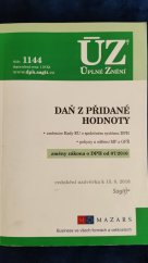 kniha Daň z přidané hodnoty, Sagit 2016