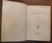 kniha Mořský vlk román, Jos. R. Vilímek 1918