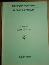 kniha Úvod do etiky, Rektorát Univerzity Palackého v Olomouci 1992