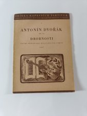 kniha Antonin Dvorak, Drobnosti, Op 75 a druhy tercet pro dvoje housle a violu, Hudební Matice Umělecké Besedy 1945