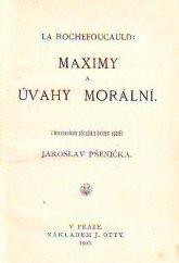 kniha Maximy a úvahy morální, J. Otto 1903
