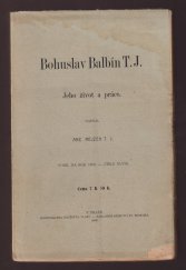 kniha P. Bohuslav Balbín T.J. jeho život a práce, Dědictví sv. Prokopa 1908