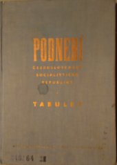 kniha Podnebí Československé socialistické republiky Tabulky, Hydrometeorologický ústav 1961