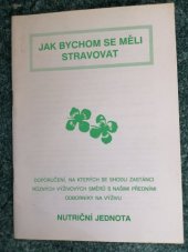 kniha Jak bychom se měli stravovat, Teofakt 1990