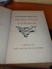 kniha Druhá kniha džunglí, Jos. R. Vilímek 1933