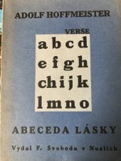 kniha Abeceda lásky, F. Svoboda 1926