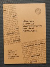 kniha Příspěvky k rozvoji komprehenzívní speciální pedagogiky, Gaudeamus 2002