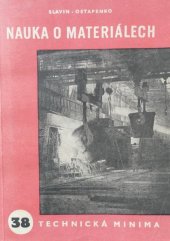 kniha Nauka o materiálech Příručka pro kovodělníky, Práce 1952