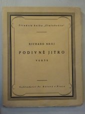 kniha Podivné jitro verše : 1916-1918, Fr. Borový 1921