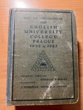 kniha Kapesní slovník Jazyka českého i anglického, Otto Holtze 1920