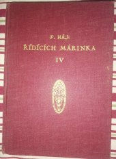 kniha Řídících Márinka IV, Občanské tiskárny Brno 1935