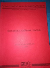 kniha Ekonomika agrárního sektoru (vybraná témata), CREDIT 2000