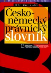 kniha Česko-německý právnický slovník, Linde 2003