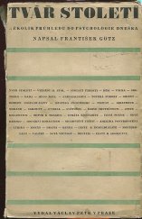 kniha Tvář století několik průhledů do psychologie dneška, Václav Petr 1929