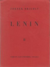 kniha Lenin. II, Odeon, Jan Fromek 1938