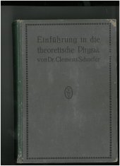 kniha Einführung in die theoretische Physik Theorie der Wärme, Molekular-kinetische Theorie der Materie, Vereinigung wissenschaftlicher Verleger, Walter de Gruyter and Co. 1921