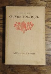 kniha Oeuvre poétique, 	 Larousse 1913