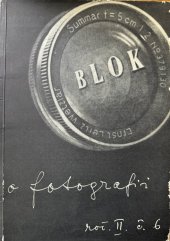 kniha Blok - časopis pro umění roč. II., číslo 6/1948, Družstvo časopisu Blok, Brno 1948