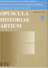 kniha Opuscula historiae artium., Masarykova univerzita 2008