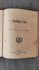 kniha Povídky z hor, Theodor Mourek 1878