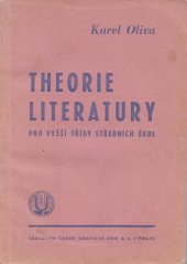 kniha Theorie literatury pro vyšší třídy středních škol, Česká grafická Unie 1934