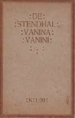 kniha Vanina Vanini Cenciové ; Vévodkyně z Palliana, Kamila Neumannová 1906