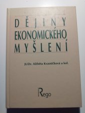 kniha Dějiny ekonomického myšlení (vybrané kapitoly), Rego 1999