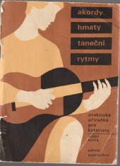 kniha Praktická příručka pro kytaristy akordy, hmaty, taneční rytmy, Supraphon 1975