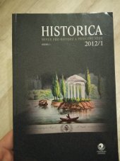 kniha Historica  Revue pro historii a příbuzné vědy 2012/1, Filosofická fakulta 2012