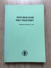 kniha Psychologie pro právníky, Masarykova univerzita 1993