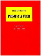 kniha Projevy a stati (a jiné kydy) z let 1974 - 1992, Aurum 1992