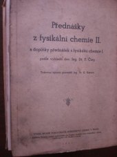 kniha Přednášky z fysikální chemie , Spolek 1947