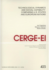 kniha Technological dynamics and social capability comparing U.S. States and European nations, CERGE-EI 2012