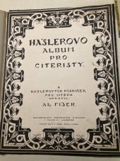 kniha Hašlerovo album pro citeristy, Praha 2 Lucerna 1922