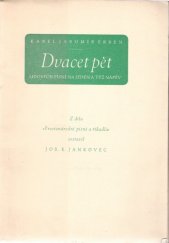 kniha Dvacet pět lidových písní na jeden a týž nápěv, Antonín Plechatý 1944