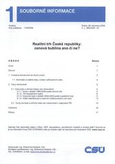 kniha Realitní trh České republiky: cenová bublina ano či ne?, ČSÚ 2009