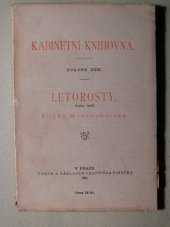 kniha Letorosty, František Šimáček 1887