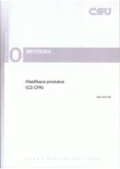 kniha Klasifikace produkce (CZ-CPA), Český statistický úřad 2008