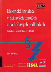 kniha Elektrická instalace v hořlavých hmotách a na hořlavých podkladech, IN-EL 1999