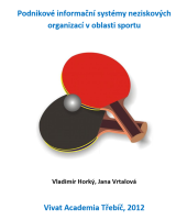 kniha Podnikové informační systémy neziskových organizací v oblasti sportu, Vivat Academia 2012