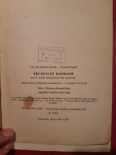 kniha Technické kreslení pro II. ročník průmyslových škol stavebních, SPN 1964