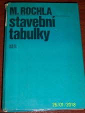 kniha Stavební tabulky, SNTL 1981