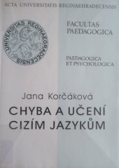 kniha Chyba a učení cizím jazykům, Gaudeamus 2005